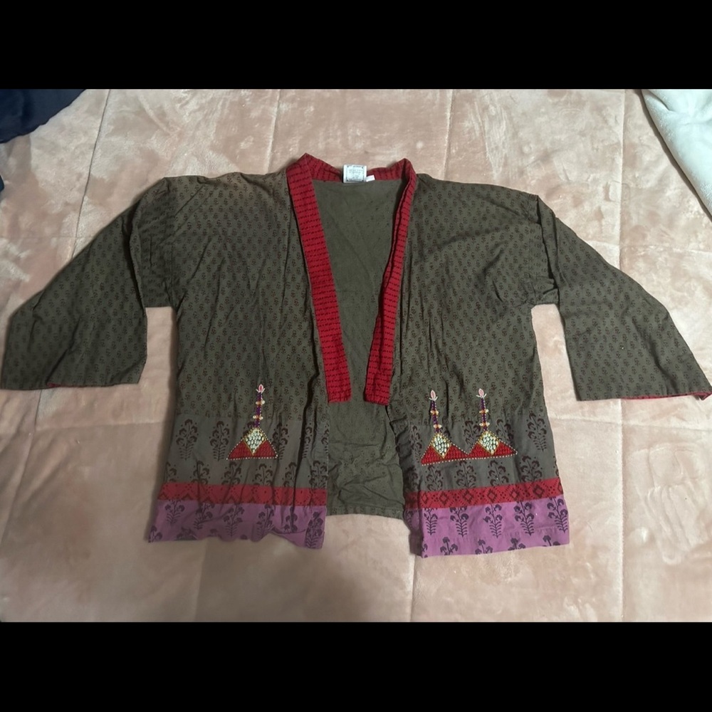 Bohemian Embroidered Kimono Jacket